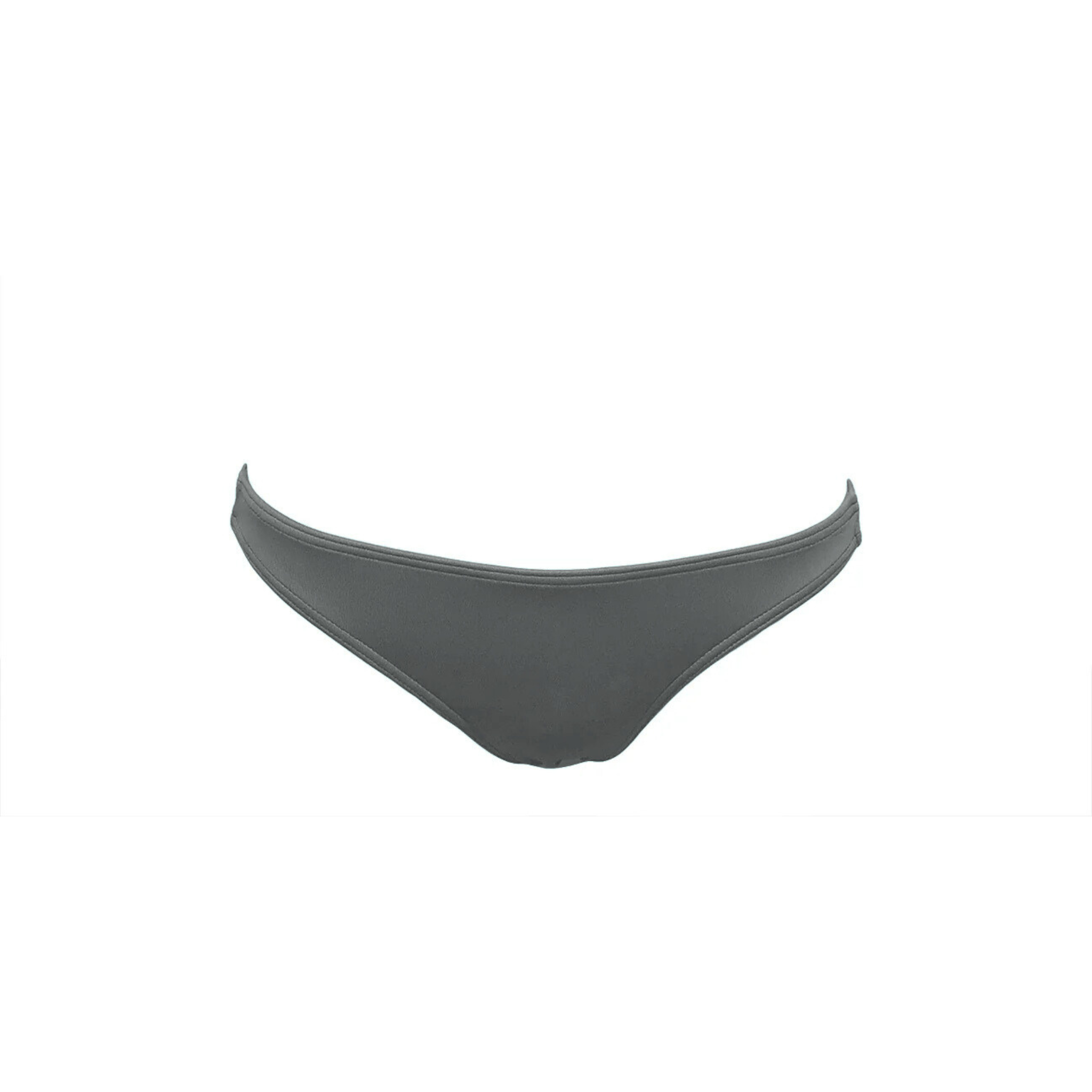 Dolphin gray thin bikini bottom by Paupa, front view