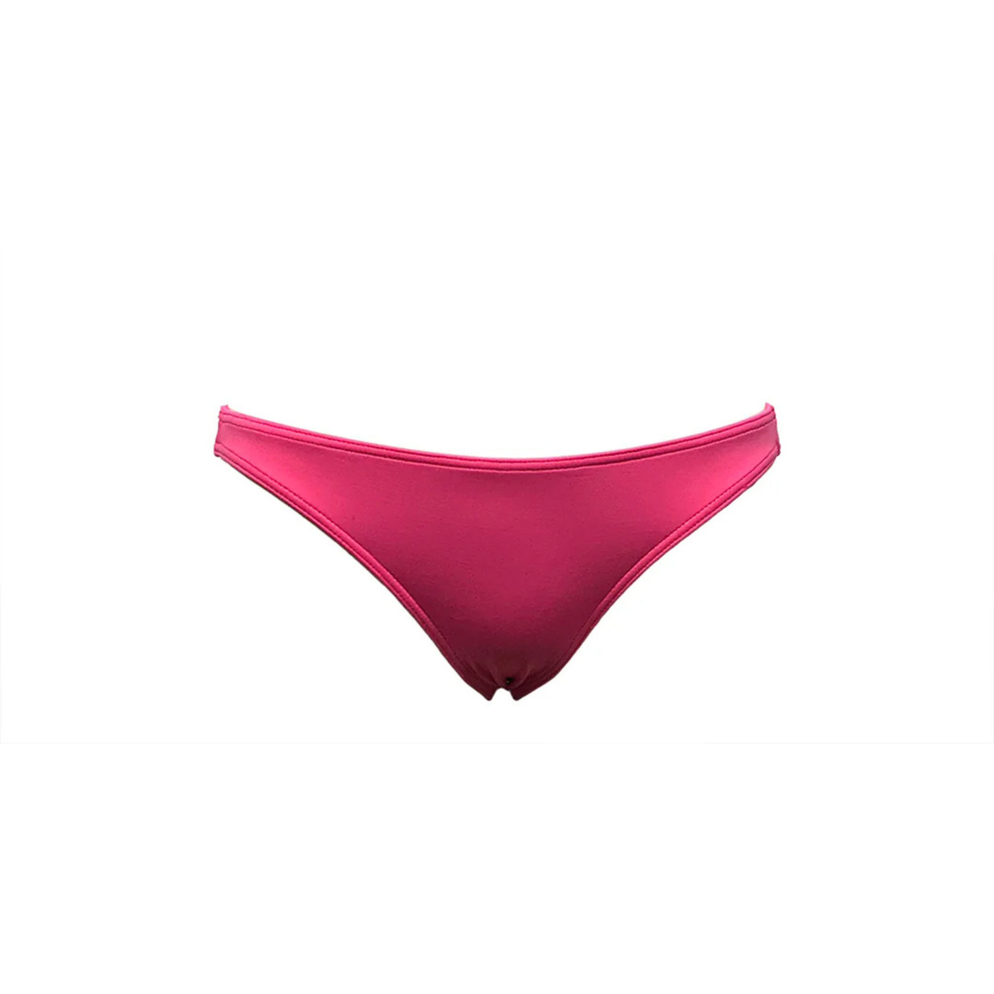 Pink thin bikini bottom by Paupa, front view