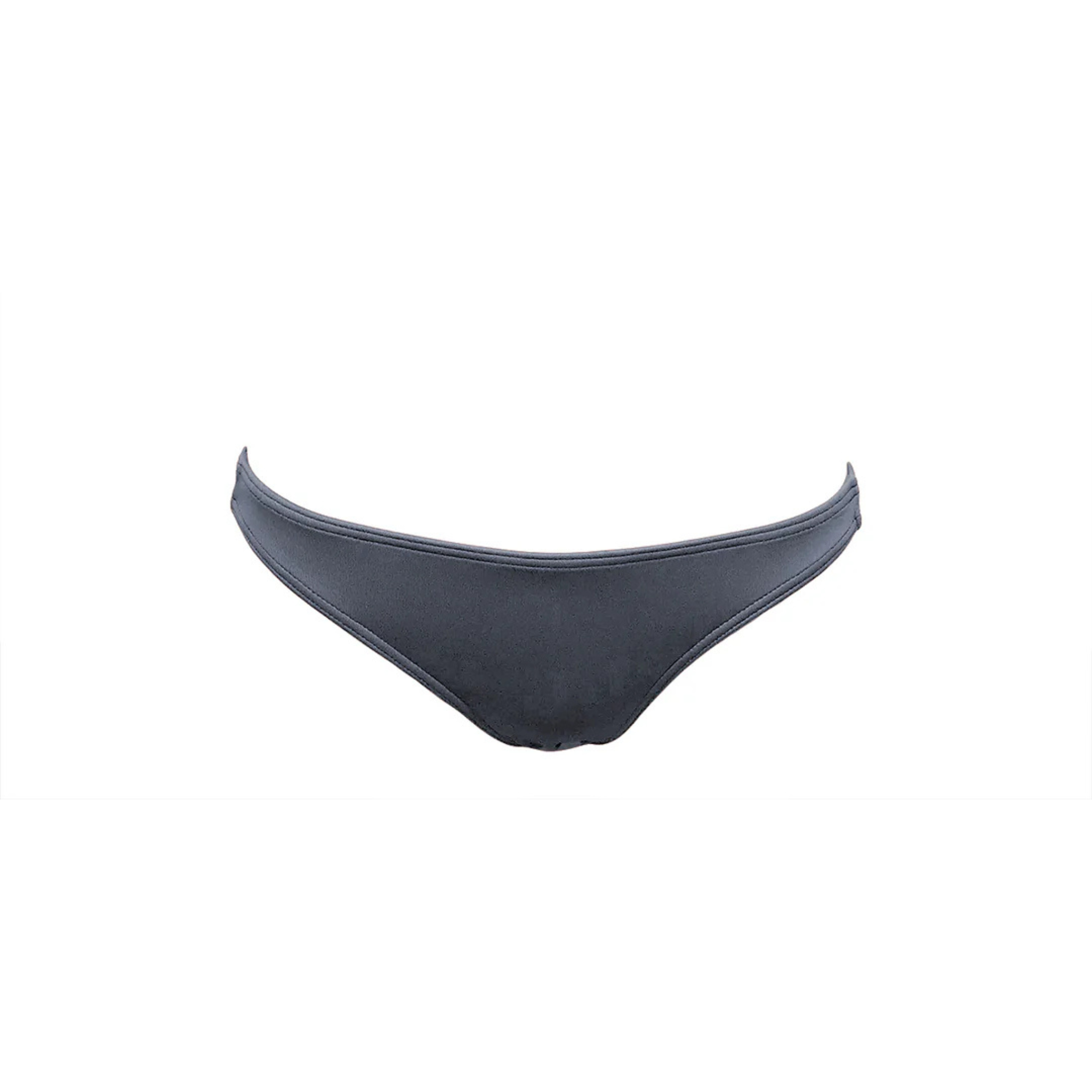 Storm gray thin bikini bottom by Paupa, front view