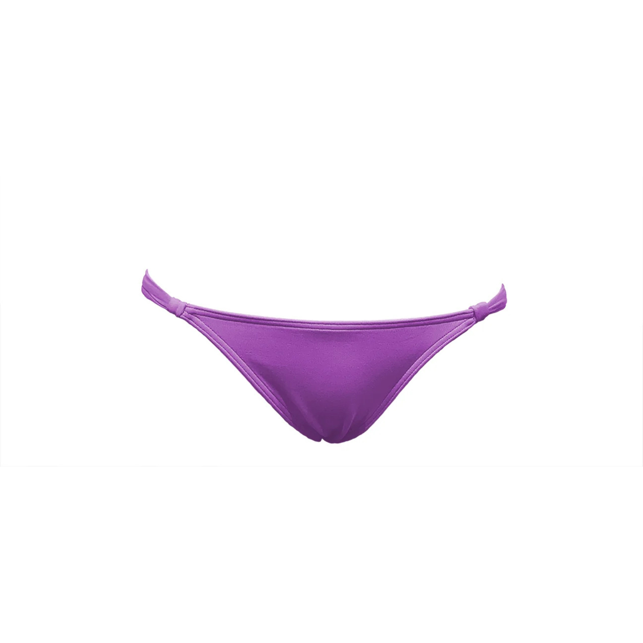 Fig purple adjustable bikini bottom by Paupa, front view