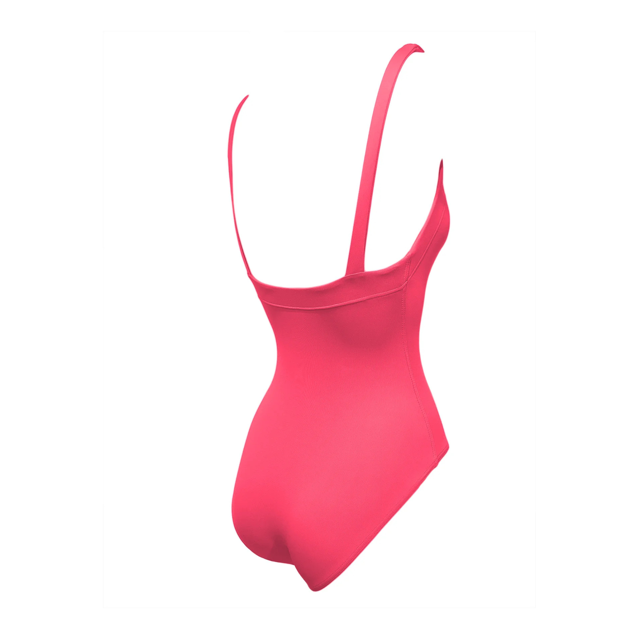 Pink classic swimsuit by Paupa, back view