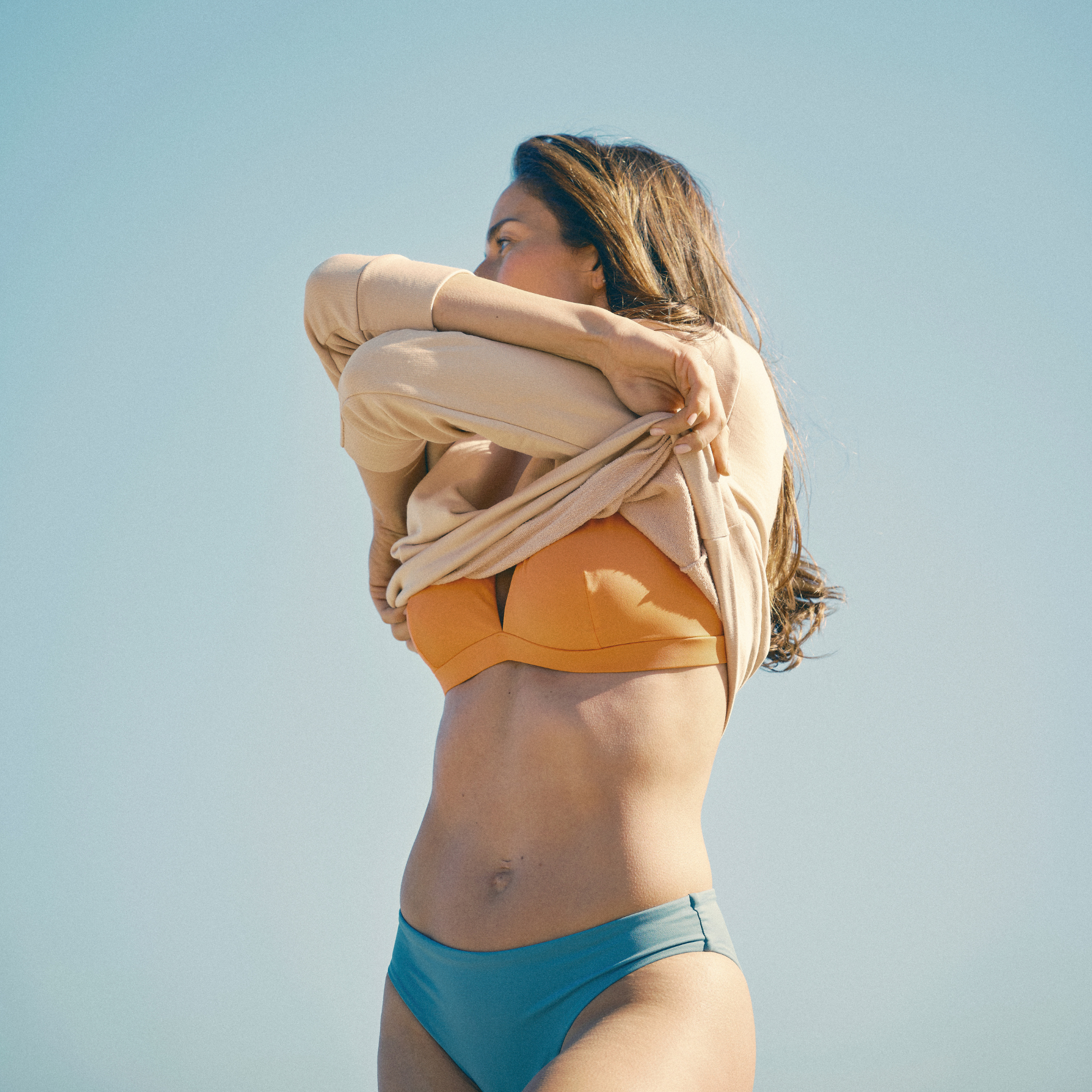 Bikini 25 Orange+Blue